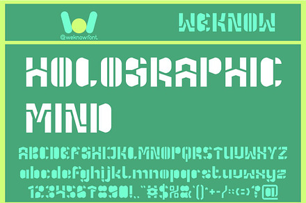 Holographic Mind font