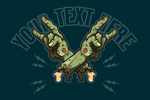 zombie hand rock n roll