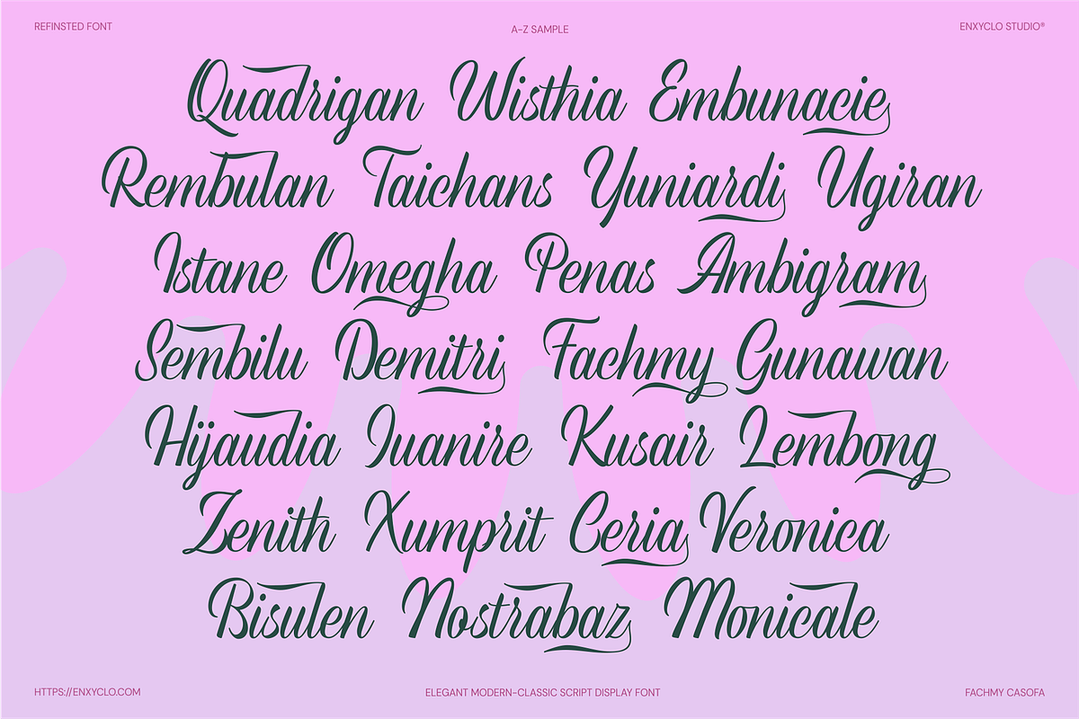 REFINSTED — Elegant Luxury Font, a Script Font by Enxyclo Studio (Photo 13 of 15)