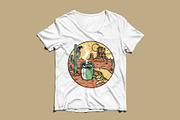 drinking coffee in the desert, a Food Illustration by gunaonedesign (Thumbnail 4 of 5)