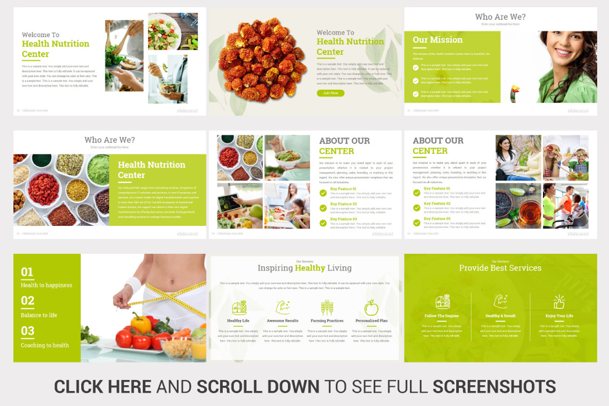 Top Nutrition PowerPoint Template, a Presentation Template by SlideSalad (Photo 6 of 21)