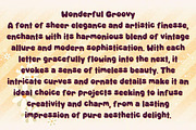Wonderful Groovy - Handwritting, a Handwritten Font by Charmingbear59.design (Thumbnail 4 of 5)