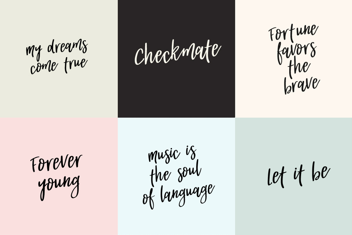 Jeremmy handwritten font preview 3