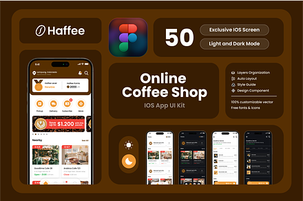 Haffee - Coffee Shop Mobile UI Kit