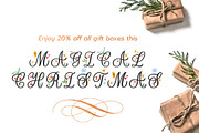 Christmas Colors Monogram Font, a Handwritten Font by Leah Design (Thumbnail 7 of 10)