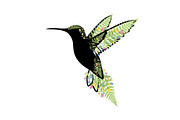Decorative Floral Hummingbird Bundle, an Illustration by jahid234 (Thumbnail 3 of 31)