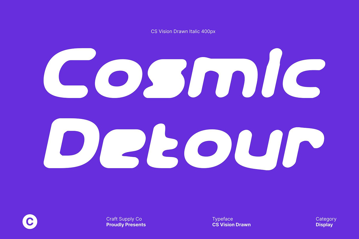 CS Vision Drawn, a Sans Serif Font by Craft Supply Co. (Photo 4 of 8)