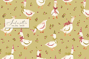 Christmas Goose Pattern, a Pattern Graphic by SirenaArt (Thumbnail 5 of 16)