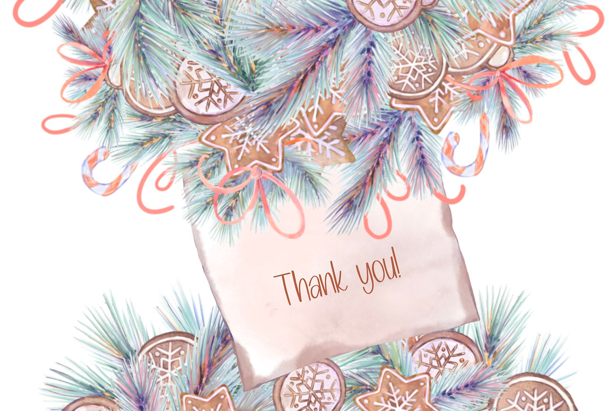 Christmas Cookies watercolor, a Food Illustration by Shabbypie (Photo 12 of 12)