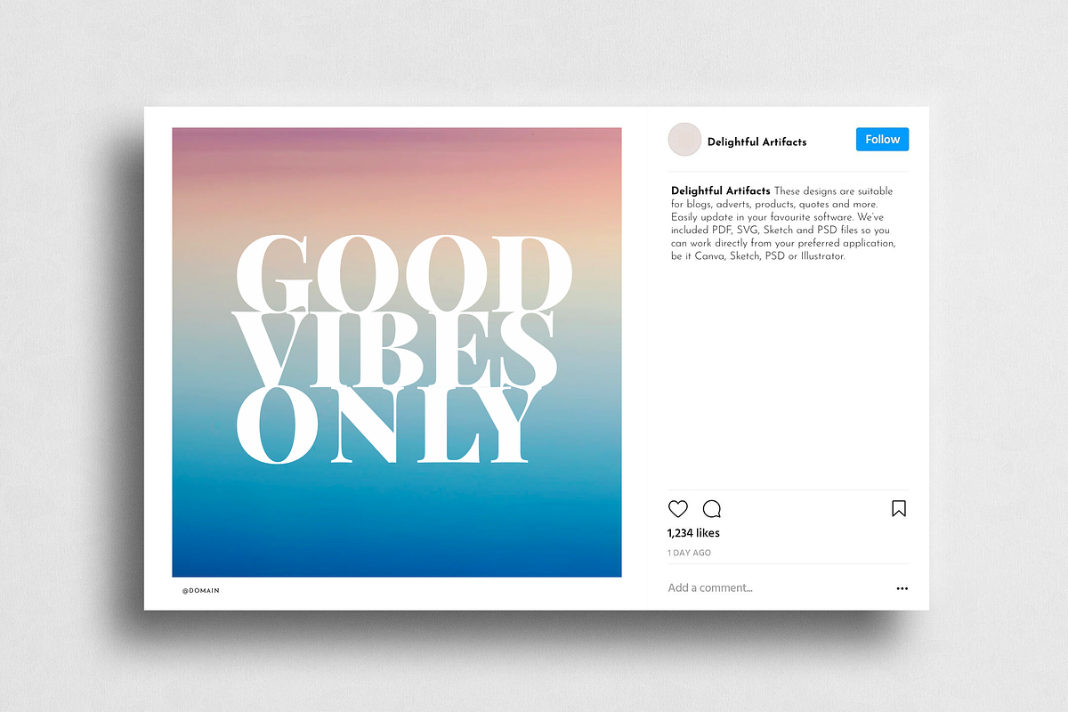 Positive Quotes: 150 Quote Pack, a Social Media Template by Delightful Design (Photo 6 of 9)