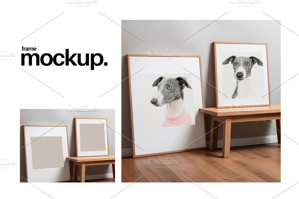 Frame Mockup #94, Wood Portrait, a Print Template by Kzara Visual Concepts