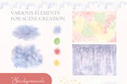 Family Christmas Watercolors Cartoon, a Seasonal Illustration by Elena Malgina Clipart (Thumbnail 18 of 20)