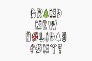 Rad Tidings - HandDrawn Holiday Font, a Font by Rad And Happy (Thumbnail 2 of 4)