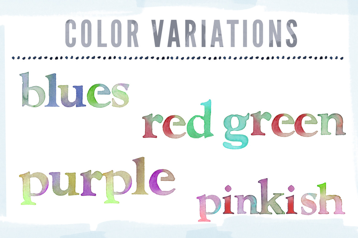 Watercolor Letters, an Illustration by Angie Makes (Photo 2 of 3)