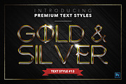 Gold & Silver #5 - 15 Text Styles, a Layer Style Add-On by Jonas Stensgaard (Thumbnail 14 of 18)