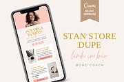 Link In Bio Template | Boho Coach, a Landing Page Template by Ciera Design Templates (Thumbnail 1 of 9)