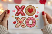 Xoxo Embroidery PNG, Valentine's Day, an Illustration by Canvas Craft (Thumbnail 7 of 7)