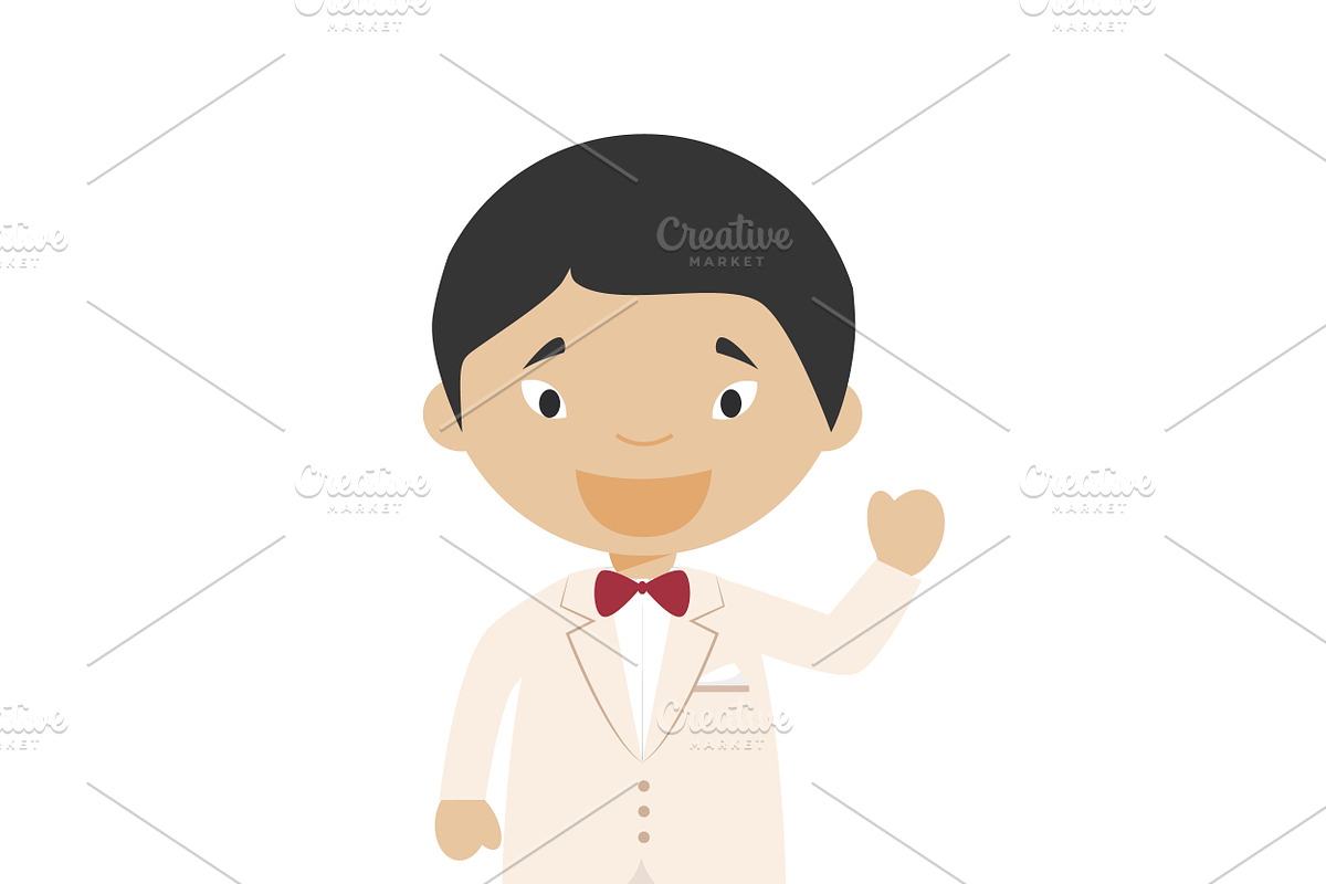 Wedding characters in cartoon style, a Person Illustration by asantosg (Photo 24 of 25)