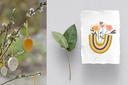 Happy Boho Easter spring clipart, an Animal Illustration by NataLyaroArt (Thumbnail 12 of 13)