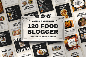 120 Food Instagram Template Canva