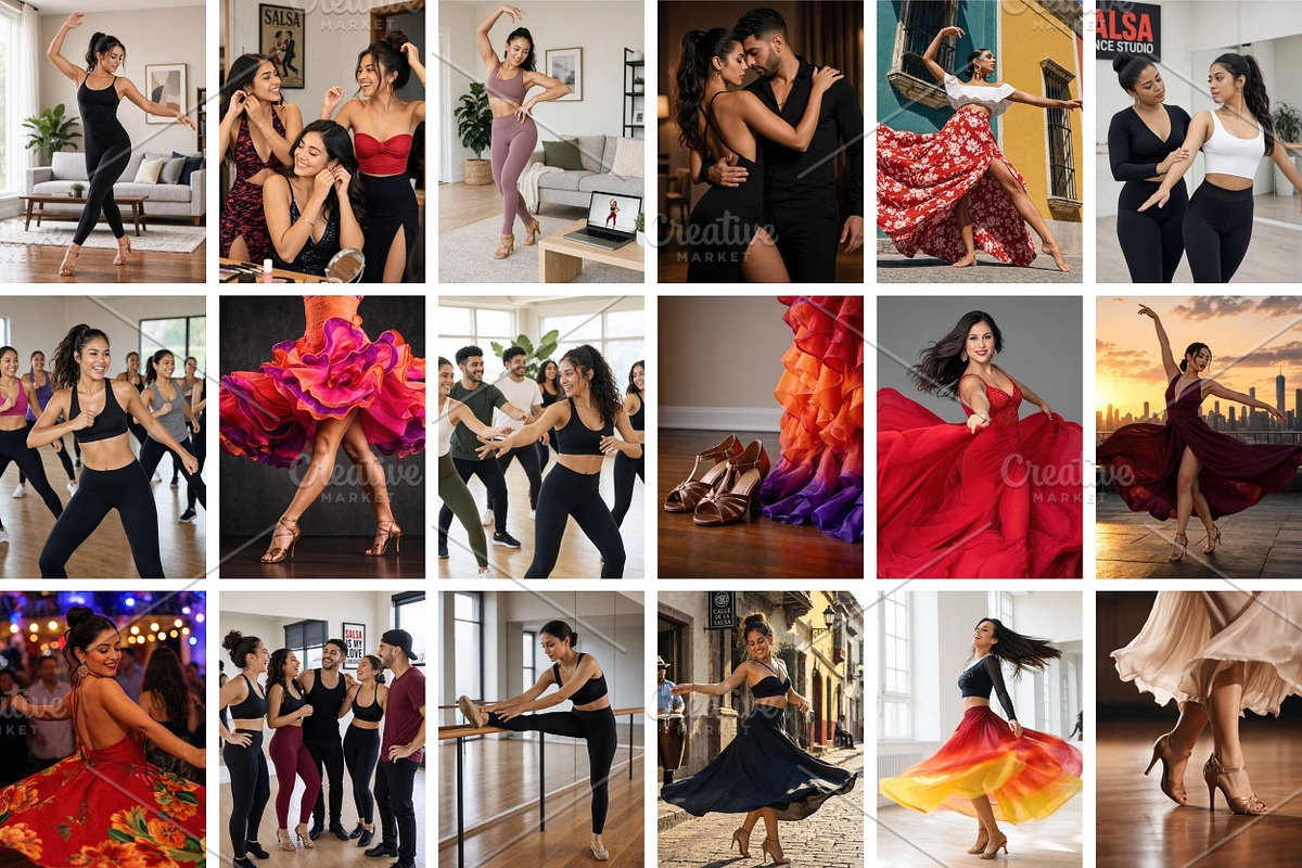 Latina Dance Stock Photos Bundle, a Person Photo by Selenique Studio (Photo 6 of 9)