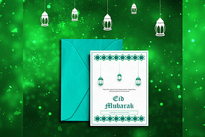 Eid Mubarak Greeting Card - V02