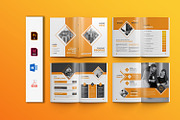 Modern Company Profile Template, a Brochure Template by gstudiovect21 (Thumbnail 1 of 8)