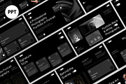 Black Gray Photography Portfolio PPT, a Presentation Template by graphicook (Thumbnail 1 of 4)