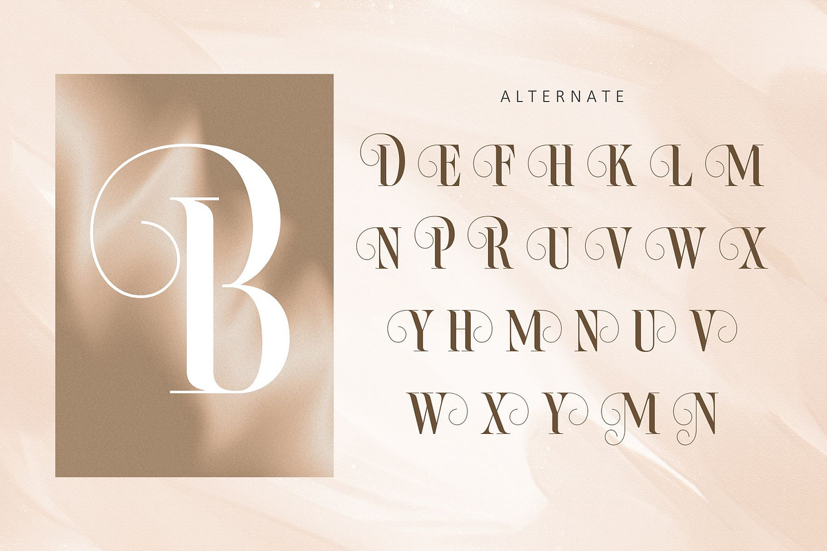 Bilqust - Elegant Serif, a Serif Font by Nirmana Visual (Photo 6 of 9)