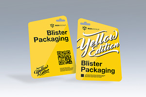 Blister Label Packaging Mockup