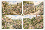 English Cottage Garden in Watercolor, a Decorative Illustration by Euonia Meraki (Thumbnail 9 of 20)