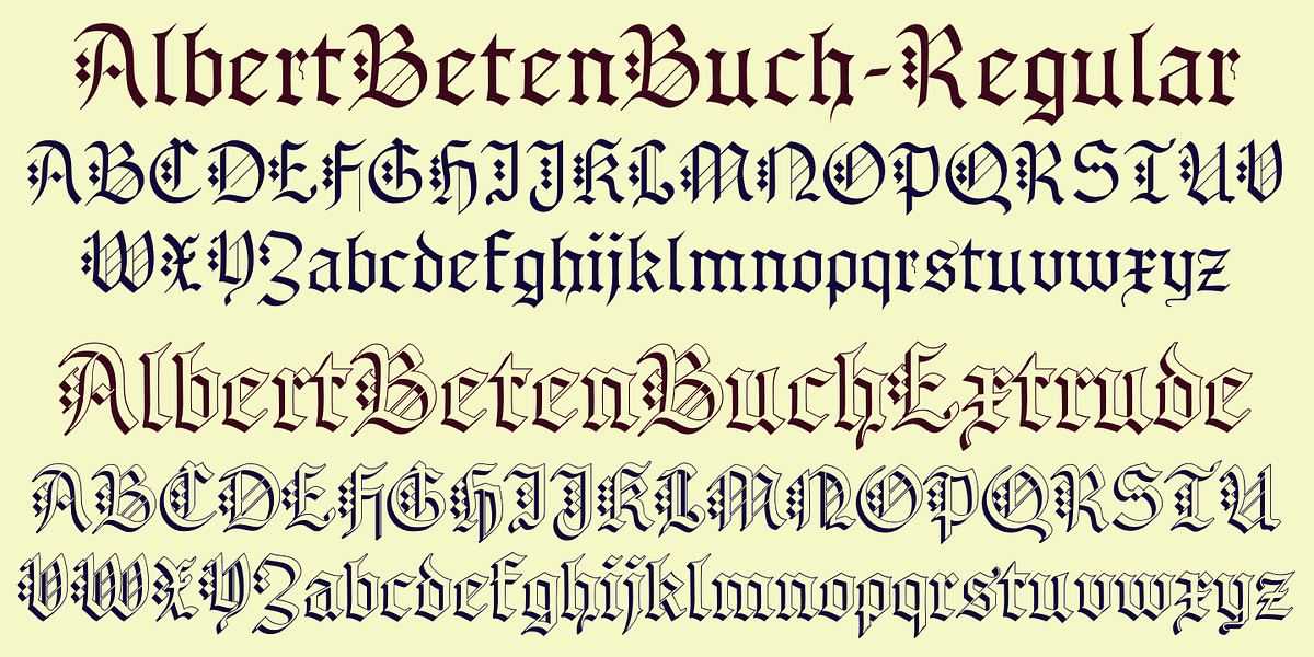 AlbertBetenbuch, a Blackletter Font by Ingrimayne Type (Photo 3 of 5)