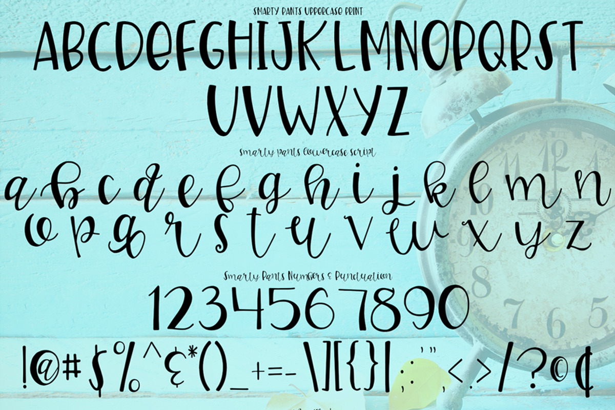 Smarty Pants Font Duo, a Handwritten Font by Groovy Fonts by Mindy (Photo 2 of 7)