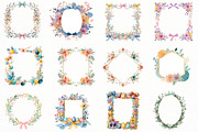 Easter spring floral frame Clipart, an Illustration by Designworld (Thumbnail 3 of 5)