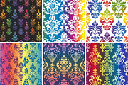 Rainbow Damask Seamless Patterns, a Pattern Graphic by PrintablesByFranklyn (Thumbnail 4 of 4)