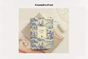 Winter Xmas Toile Seamless Patterns, a Pattern Graphic by Marie T (Thumbnail 3 of 6)