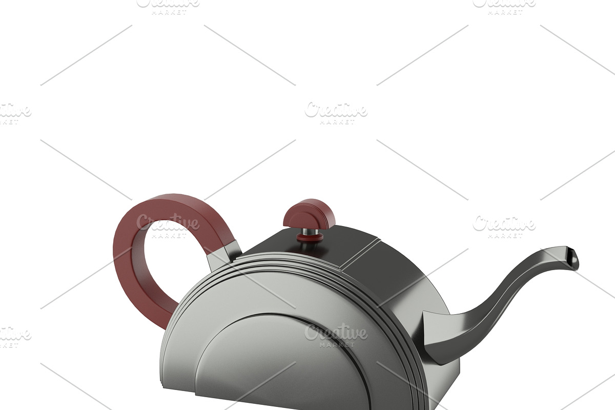 Art deco teapot, an Object 3D Model by CGTales (Photo 7 of 11)