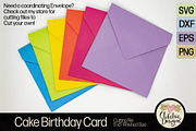 Happy Birthday Cake Card SVG Files, a Card Template by Clikchic Designs (Thumbnail 7 of 8)