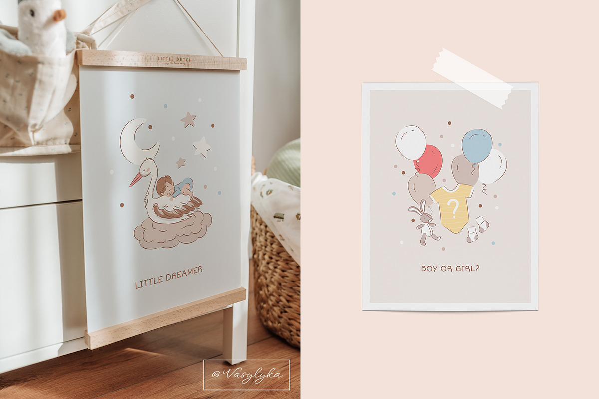 Welcome baby, a Decorative Illustration by Vasylyka (Photo 4 of 7)