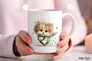Whimsical Spring Cats Clipart, an Illustration by Craft Nest (Thumbnail 8 of 11)