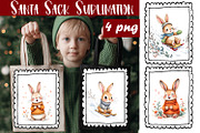 Animal Christmas Tote Bag Sublimatio, an Animal Illustration by ElenazlataArt (Thumbnail 4 of 5)