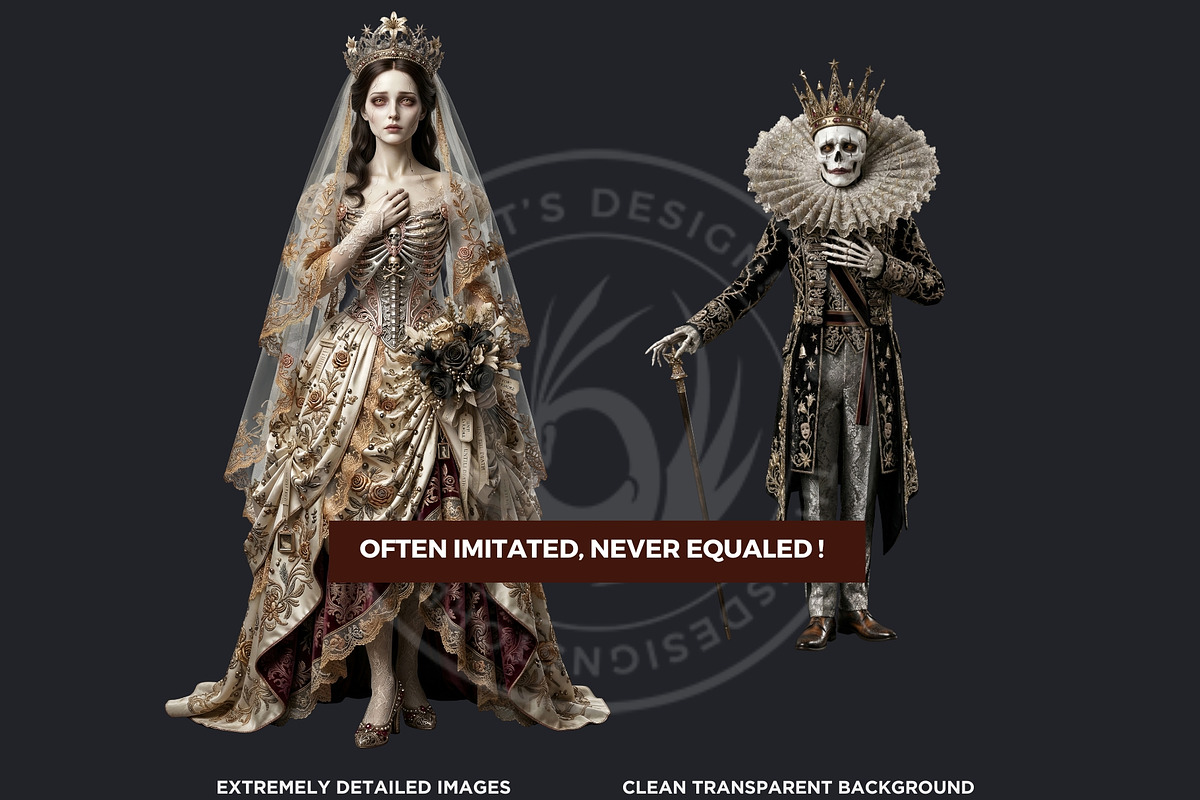 The Bone Circus Characters Cliparts, a Decorative Illustration by ThatsDesignArt (Photo 3 of 11)