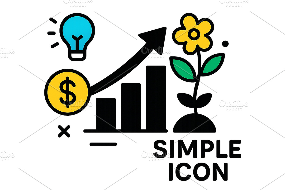 Vector illustration of growth, a Finance Illustration by ZinetroN