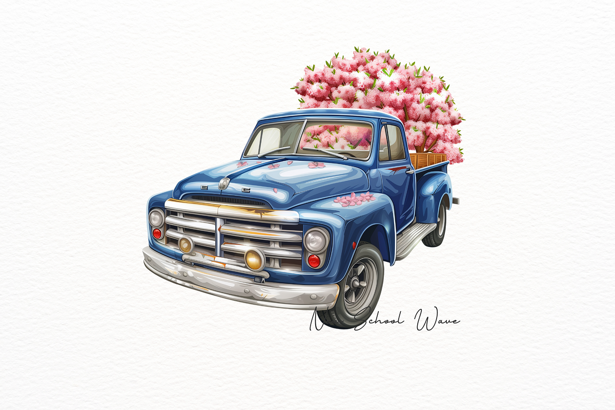 Hyperrealistic Truck and Trees, a Transportation Illustration by New-School-Wave (Photo 4 of 5)