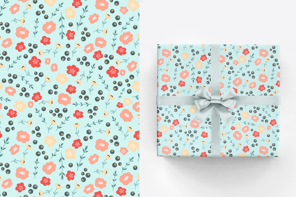 Ditsy flower pattern, a Pattern Graphic by Cozy pattern shop (Photo 9 of 10)