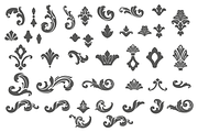 Vintage Damask Elements III, a Decorative Illustration by Solana (Thumbnail 3 of 6)
