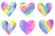 Watercolor Valentine Day Hearts Clip, an Illustration by Designworld (Thumbnail 3 of 5)