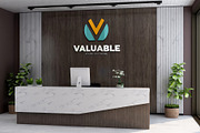 PSD Office Receptionist Wall Mockup, a Product Mockup by Ayy (Thumbnail 3 of 14)