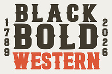 Black Bold Western Font
