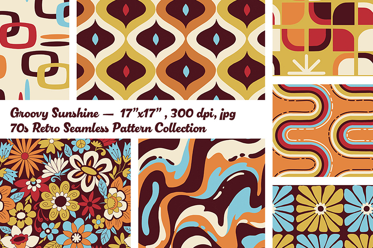 Groovy Sunshine, a Pattern Graphic by HannaSymo (Photo 1 of 8)
